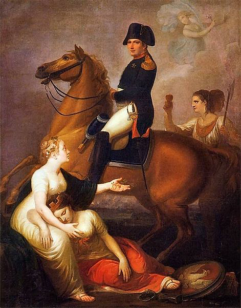 Allegorical scene with Napoleon